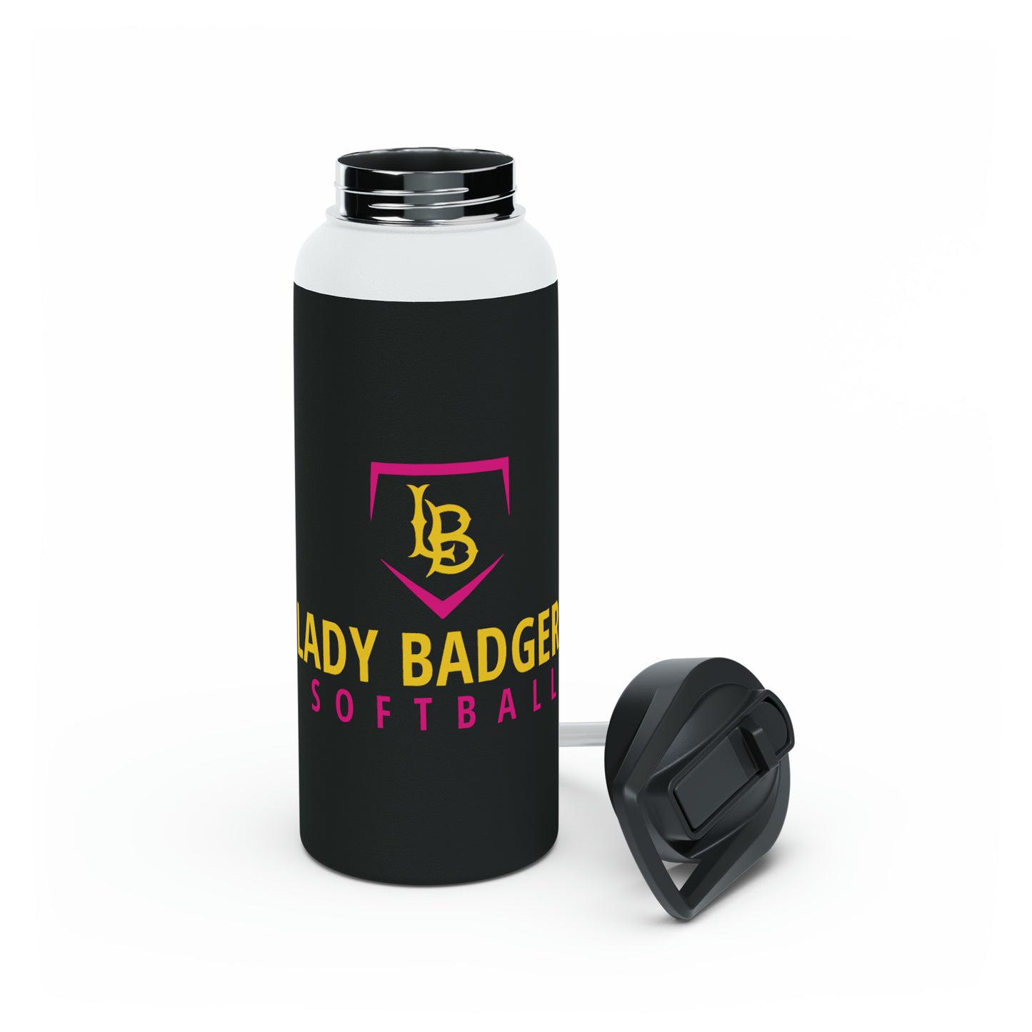 Stainless Steel Water Bottle, Standard Lid (Lady Badgers)