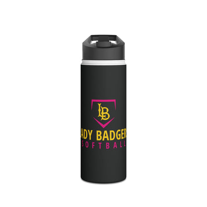 Stainless Steel Water Bottle, Standard Lid (Lady Badgers)