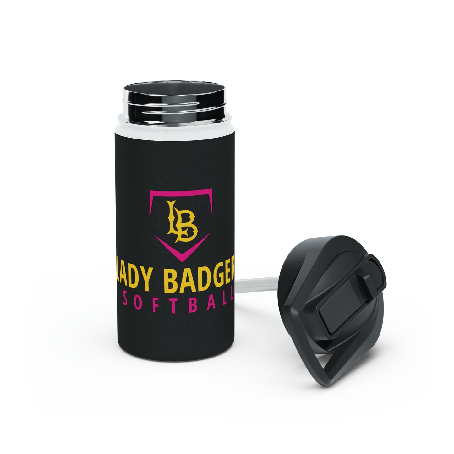 Stainless Steel Water Bottle, Standard Lid (Lady Badgers)