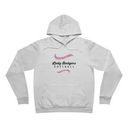 Unisex Bella+Canvas Hoodie (Lady Badger Pink & Black)