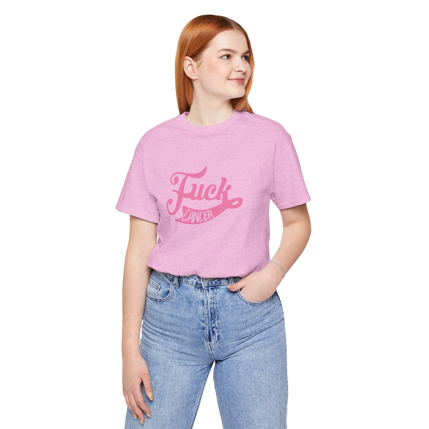 F Cancer Swipe Tee