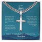 Cross Necklace (To Son with Engraving)