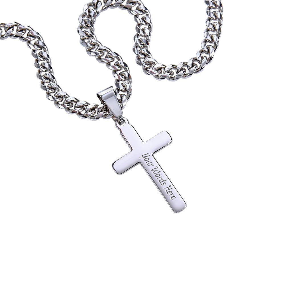 Cross Necklace (To Son with Engraving)