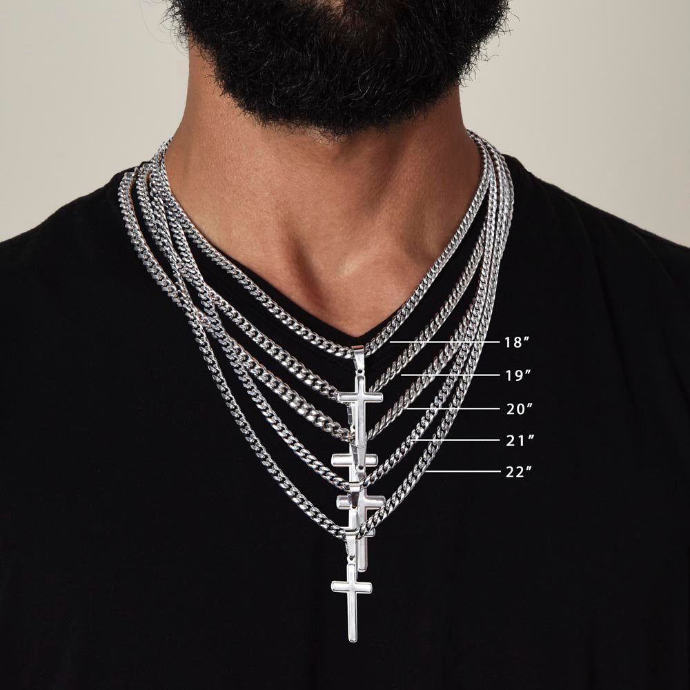 Cross Necklace (To Son with Engraving)