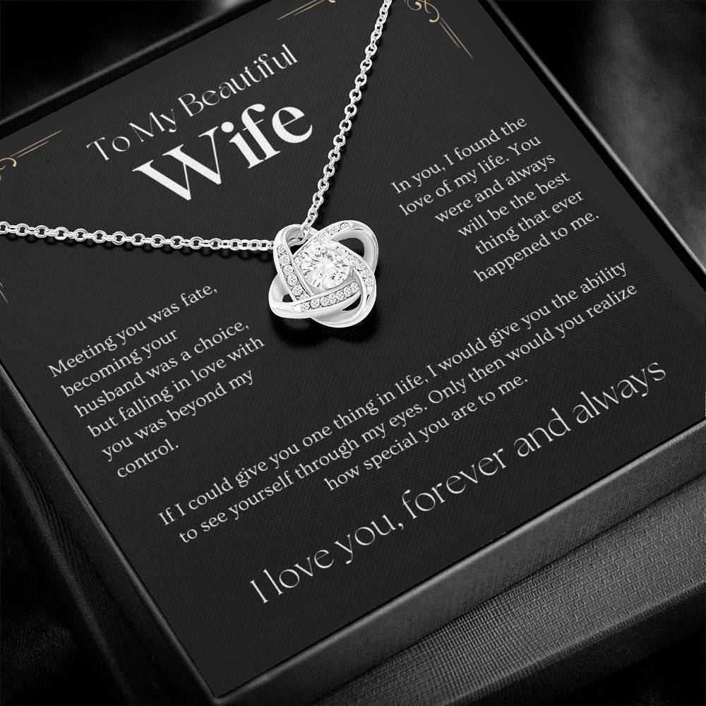 Love Knot Necklace (To Wife)