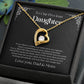 Heart Necklace (To Daughter, Love Dad & Mom)